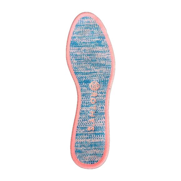 Rothys The Flat Women's Size 8 Turquoise Melange Round Toe Flat Slip On Shoes - Picture 8 of 8